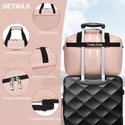 Kono Ryanair & Wizz Air Cabin Bags 40X30X20 Cm, 24L Carry on Luggage, Lightweight Weekender Travel Bags for Men and Women