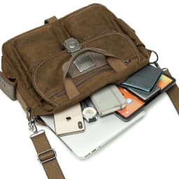 Retro Canvas Messenger Bags Multifunction Men Shoulder Briefcase Leisure Travel Handbag Toolkit Vintage Package Mallet