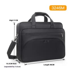 Large Briefcases For Men Canvas Tote Bag 15.6 Inch 17 Inch 19 Inch Laptop Case Work Bags Office Messenger Bag