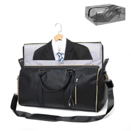 Garment Duffle Bags for Travel Luggage Bag for Women Foldable Multi-Function Storage Bag with Shoe Pouch 2 in 1 Hanging Suitcase
