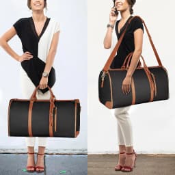 Garment Duffle Bags for Travel Luggage Bag for Women Foldable Multi-Function Storage Bag with Shoe Pouch 2 in 1 Hanging Suitcase