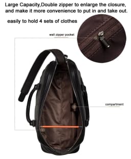 Luxury Men Genuine Leather Travel Bag Luggage Bag Men Leather Duffle Bags Weekend Shoulder Bag Overnight Male Tote Black