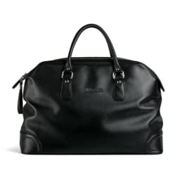 Luxury Men Genuine Leather Travel Bag Luggage Bag Men Leather Duffle Bags Weekend Shoulder Bag Overnight Male Tote Black
