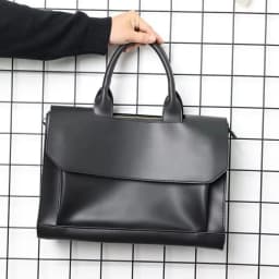 Simple PU Leather Men's Briefcase Handheld Business Shoulder Bag Large Capacity Computer Bag Men Messenger Bags
