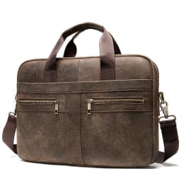 Genuine leather men's briefcase for business travel, top-layer cowhide handbag for lawyers, laptop bag, business handbag for men