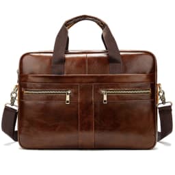 Genuine leather men's briefcase for business travel, top-layer cowhide handbag for lawyers, laptop bag, business handbag for men