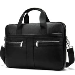 Genuine leather men's briefcase for business travel, top-layer cowhide handbag for lawyers, laptop bag, business handbag for men