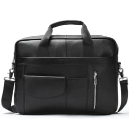 Genuine leather men's briefcase for business travel, top-layer cowhide handbag for lawyers, laptop bag, business handbag for men
