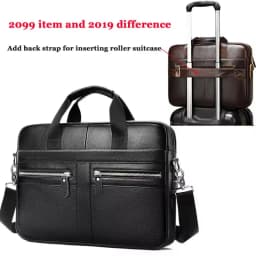 Genuine leather men's briefcase for business travel, top-layer cowhide handbag for lawyers, laptop bag, business handbag for men