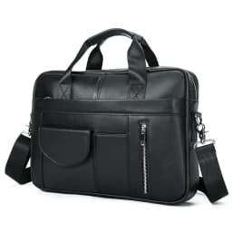 Genuine leather men's briefcase for business travel, top-layer cowhide handbag for lawyers, laptop bag, business handbag for men