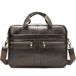 Genuine leather men's briefcase for business travel, top-layer cowhide handbag for lawyers, laptop bag, business handbag for men