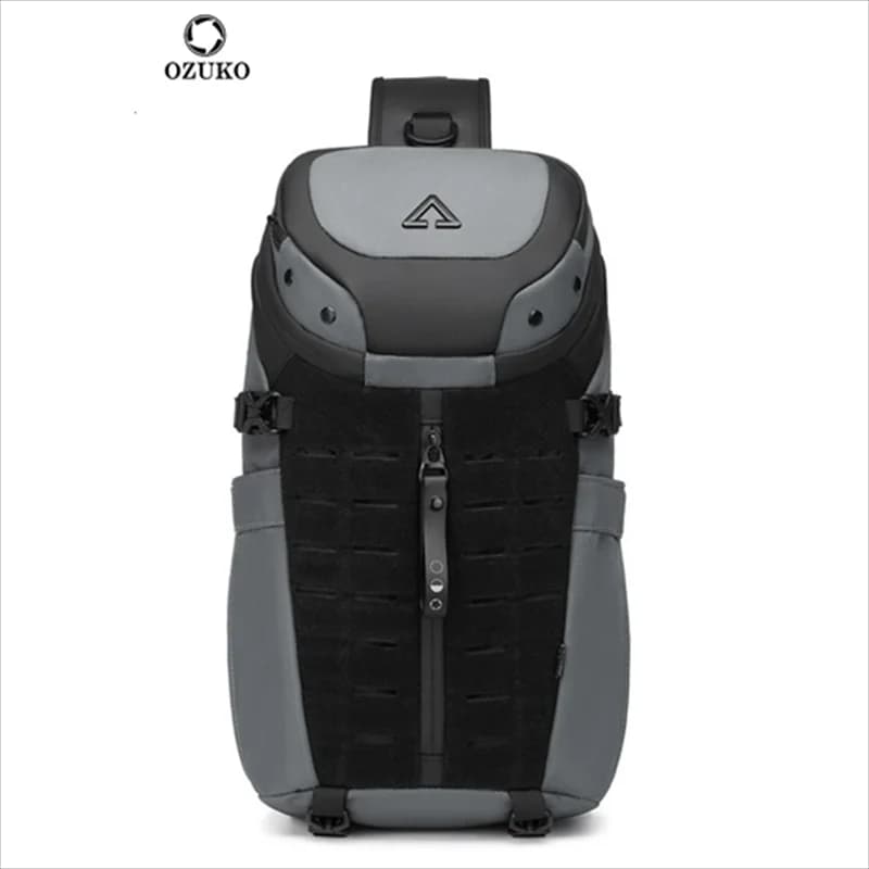 Ozuko Chest Bag Cross Bag Men Waterproof USB Man Crossbody Bag Anti-Theft Short Travel Messenger Sling Fashion Designer