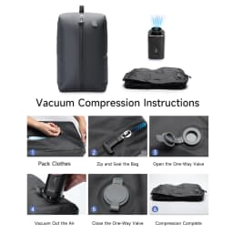 Tigernu Vacuum Compression Bags With Pump Separate Vacuum Pack Travel Portable Bag Waterproof TPU Luggage Packaging Portion Bags