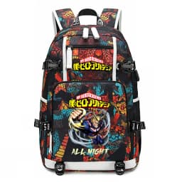 My Hero Academia Anime Print School Backpack Large Capacity Unisex Bookbag for Boys Girls Travel Casual Daypack
