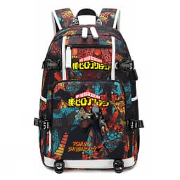 My Hero Academia Anime Print School Backpack Large Capacity Unisex Bookbag for Boys Girls Travel Casual Daypack