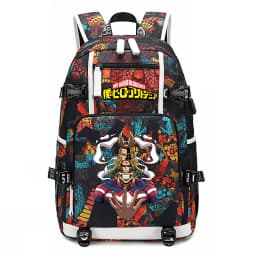 My Hero Academia Anime Print School Backpack Large Capacity Unisex Bookbag for Boys Girls Travel Casual Daypack