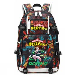 My Hero Academia Anime Print School Backpack Large Capacity Unisex Bookbag for Boys Girls Travel Casual Daypack