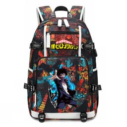 My Hero Academia Anime Print School Backpack Large Capacity Unisex Bookbag for Boys Girls Travel Casual Daypack