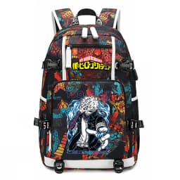 My Hero Academia Anime Print School Backpack Large Capacity Unisex Bookbag for Boys Girls Travel Casual Daypack