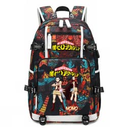 My Hero Academia Anime Print School Backpack Large Capacity Unisex Bookbag for Boys Girls Travel Casual Daypack