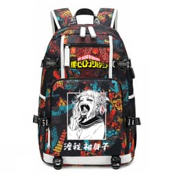 My Hero Academia Anime Print School Backpack Large Capacity Unisex Bookbag for Boys Girls Travel Casual Daypack