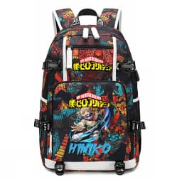 My Hero Academia Anime Print School Backpack Large Capacity Unisex Bookbag for Boys Girls Travel Casual Daypack