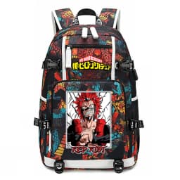 My Hero Academia Anime Print School Backpack Large Capacity Unisex Bookbag for Boys Girls Travel Casual Daypack