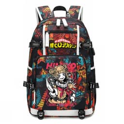 My Hero Academia Anime Print School Backpack Large Capacity Unisex Bookbag for Boys Girls Travel Casual Daypack