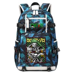 One Piece Zoro Print Large Capacity School Backpack For Kids Teens Anime Bookbag