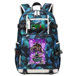One Piece Zoro Print Large Capacity School Backpack For Kids Teens Anime Bookbag