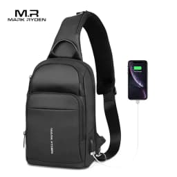 Mark Ryden Chest Bag Man Anti-thief Sling Bag Waterproof Men Crossbody Bag Fit 9.7 inch Ipad Fashion Shoulder Bag