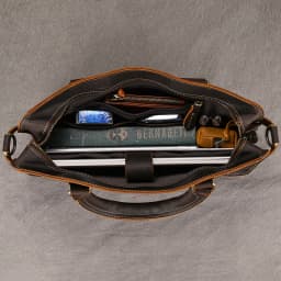 Genuine Leather Mens Briefcase 15 inch Business Laptop Handbag Computer Bag Cowhide Male Shoulder bag Cow Leather Men Bag Tote
