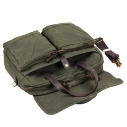 Soft Oil Wax Canvas Men's Bag Business Briefcase15.61-inch laptop bag, casual handbag, shoulder bag, crossbody bag