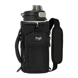 Multifunctional Insulated Water Bottle Bag with Shoulder Crossbody Handheld Ideal for Hiking Cycling Camping Fishing