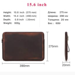 Laptop Briefcase Men For Macbook Air Pro 13 14 15 inch Cowhide Handbag Sleeve Tablet Pouch Case Lenovo Thinkpad Matebook Funda
