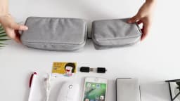 Storage Bag Cable Cord Organizer Travel Bag Small Electronics SD Card Power Bank Storage Bag