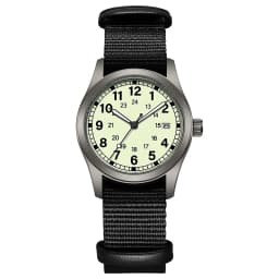 2026 TPW Women's Field Watch 34mm Case Easy Read Fabric Strap 24hr Display Day Function Quartz Movement Luminous