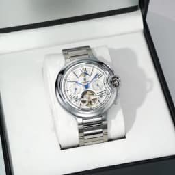 POEDAGAR Luxury Business Male Watch Date Week Stainless Steel Tourbillon Men Clock Waterproof Automatic Mechanical Men's Watches