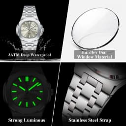 POEDAGAR Square Woman Watch Date Week Waterproof Luminous Ladies Watch Stainless Steel Quartz Fashion Women's Watches Reloj Gift