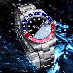 200m Waterproof Miyota8215 Automatic Men Watch Diver Watches 40mm Mechanical Movement Luminous Jubilee Strap Glide Lock Buckle