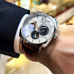 Elegant Men's Vintage Mechanical Watch with High Aesthetic Appeal - Skeleton Dial, Alloy Case, Leather Strap - Suitable for Business and Casual Wear, the Best Gift for Him, No Batteries Required