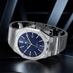 SAPPHERO Men's Watch, Stainless Steel Strap, Water-Resistant Design, Automatic Calendar, Festive Gifts, Exquisite Gift Box Clock