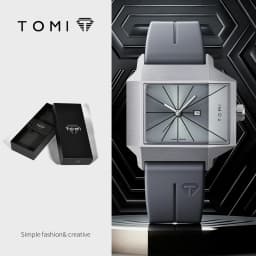 TOMI Simple Men's Watch New Calendar Quartz Business Fashion Wristwatch Textured Men's Gift