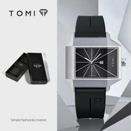 TOMI Simple Men's Watch New Calendar Quartz Business Fashion Wristwatch Textured Men's Gift