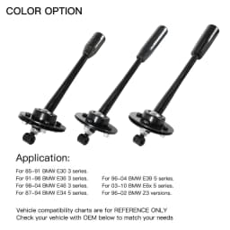 265mm Adjustable Throw Short Shifter Lever Gear Knob For BMW 85-10 E30 E36 E46 E34 E39 Z3 SK-1001