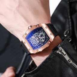 1/2PCS Luxury Large Dial Men Quartz Watches Silicone Band Men's Sports Watch Casual Wristwatch Reloj Hombre(Without Box)