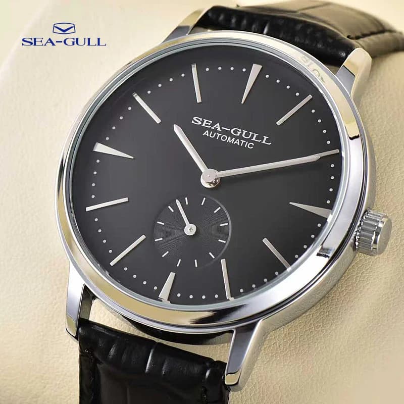 Seagull Watch Men's Mechanical Watch Business Casual Adaptive Waterproof Men's Simple Watch 6075