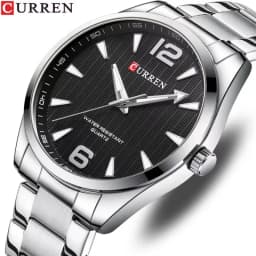 CURREN 8434 Fashion Brand Men's Watch Waterproof Night Light Elegant Business Stainless Steel Strap Mens Gift Watch Reloj Hombre
