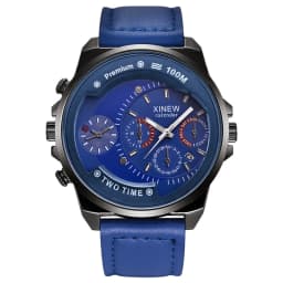 XINEW Brand Cheap Watches For Men Students Fashion Leather Band Simple Date Quartz Clock Erkek Barato Saat Relogio Masculino