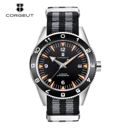 41MM Sapphire Glass 100m Waterproof Japan Automatic Luminous Mens Watch Nylon Strap